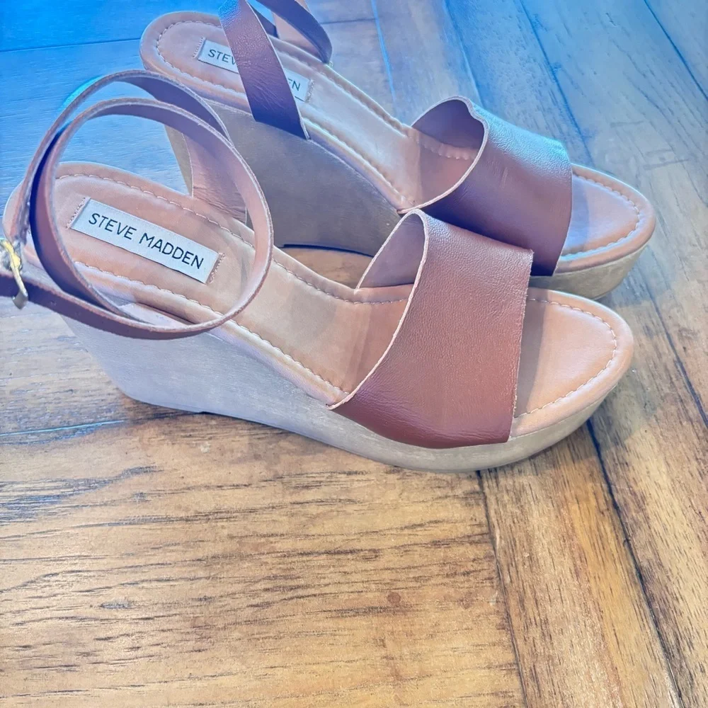 Steve Madden Women's Welsh Heeled Sandal, size 9.5, Summer Work School Church